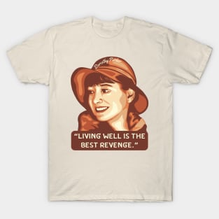 Dorothy Parker Portrait and Quote T-Shirt